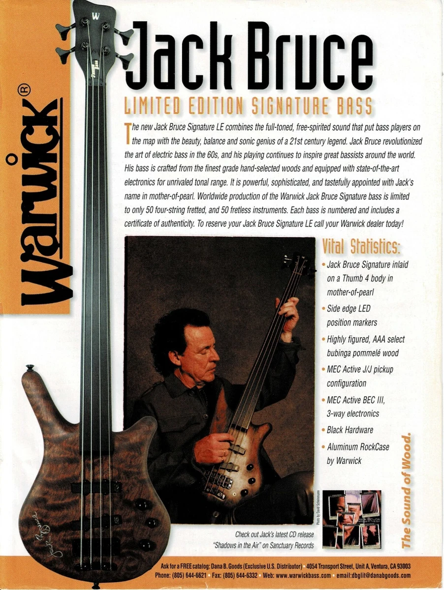 Jack bruce 2024 warwick bass