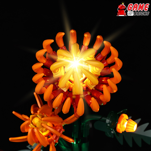 LED Licht Kit für Chrysantheme - kompatibel mit LEGO® 10368 - Bild 7 von 15