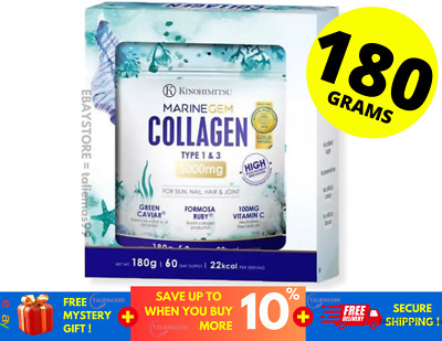 KINOHIMITSU Marine Gem Collagen 180g - Firm Tigten & Whiten skin