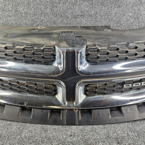2011-2014 Dodge Avenger Upper Grille Chrome & Black w/ Emblem 2012 2013 - Picture 3 of 9