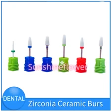 Dental Lab Bullet Shape Drill Zirconia Ceramic Burs for Micro Motor HP Polishing
