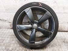 AUDI A6 C7 20" INCH ALLOY WHEEL WITH DAMAGED TYRE 8.5 J ET45 2014 4G0601025BP