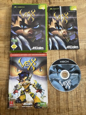 Microsoft Xbox Classic   Xbox Vexx + Lösungsbuch - CIB / PAL
