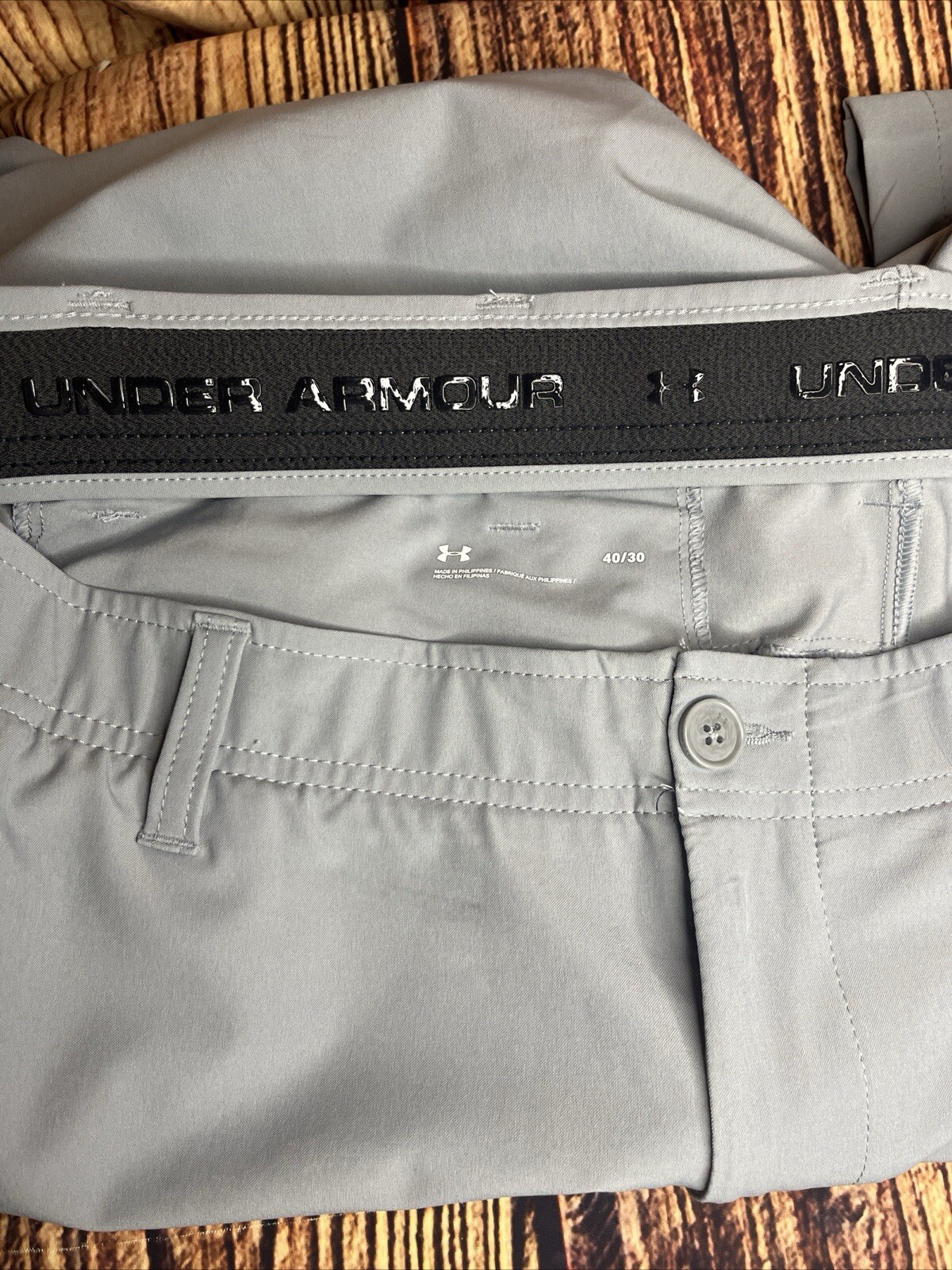 UNDER ARMOUR Mens 40 x 30 Steel Gray Golf Pants EUC-Retail $85 thumbnail 6