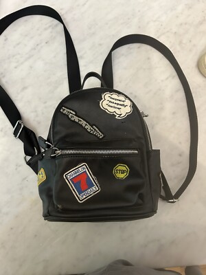 dream control vegan leather backpack Like Dreams: two smaller slot pockets and a zipper pocket inside Dream Control OD Balck faux