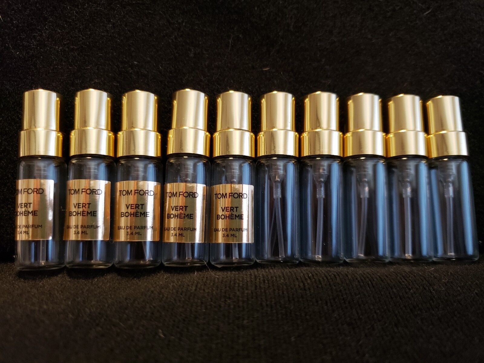 Lot of 28 Tom Ford Empty Challenge the lowest price Japan store ☆ Refillable 3.4 Atomizer Glass Perfume