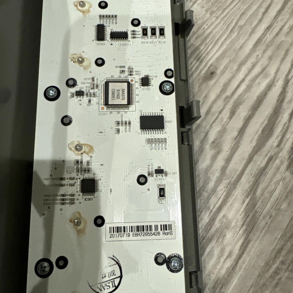 PANEL DISPENSADOR REFRIGERADOR LG PARTE# MCK665428 Negro ACERO INOXIDABLE #3025 Foto 3 de 4