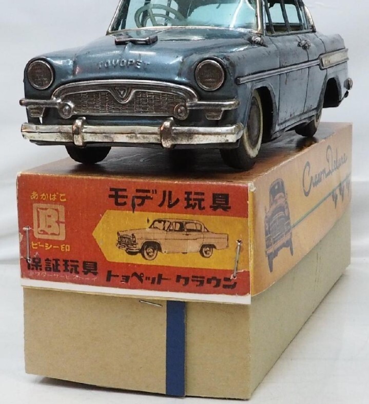Bandaiya Toyopet Crown Deluxe Without Mirror Tin W/Car Box Bandaiya Toyopet Crown Deluxe Without Mirror Tin W/Car Box