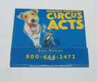 VINTAGE Full Matchbook Circus Circus Acts Casino & Hotel Las Vegas Nevada NV — photo 1