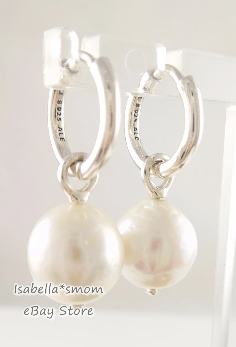 Louis Vuitton Cultured Pearl Hoop Earrings