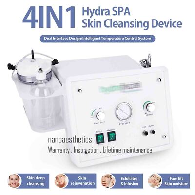 4 in 1 Hydra Dermabrasion Water Peeling Facial Cleansing Spa Skin Beauty Machine