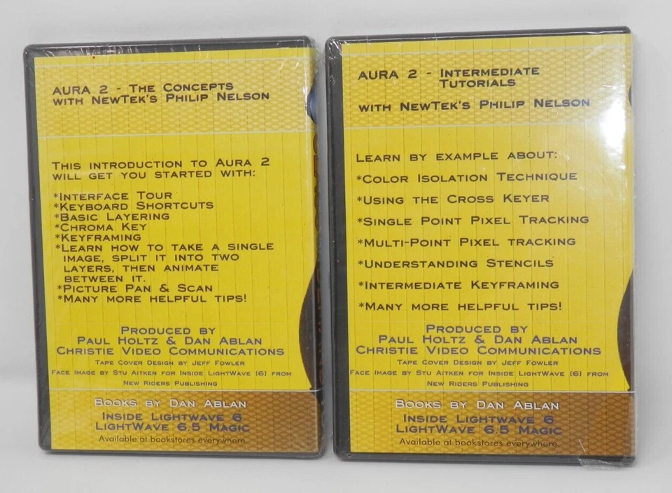 NewTek Aura 2 Software Training DVDs • Animation Product Renders Keyframing NEW - Image 2 of 4