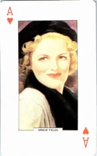 Gracie Fields Star of the Silver Screen Hollywood Single Swap Playing Card