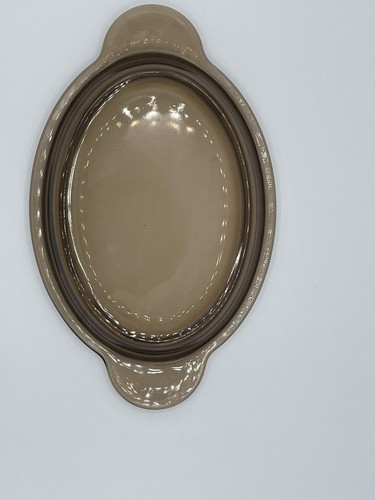 Vintage Vision Oval Glas Bernstein Braun Corning Grab-it Pyrex Deckel P-14-C * NUR DECKEL - Bild 3 von 5