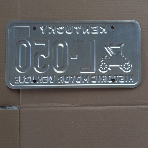 Kentucky Historic Motor Vehicle License Plate "L050" Antique eBay