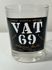 VAT 69 Finest Scotch Whisky Scotland Low Ball Glass