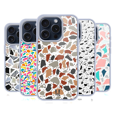 HEAD CASE DESIGNS TERRAZZO PRINTS SOFT GEL CASE FOR APPLE iPHONE PHONES