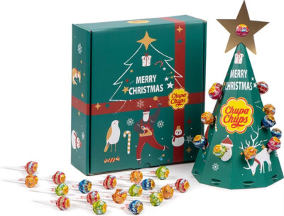 Chupa Chups Lolli-DIY Weihnachtsbaum Weihnachten Geschenkbox Geschenk Nikolaus
