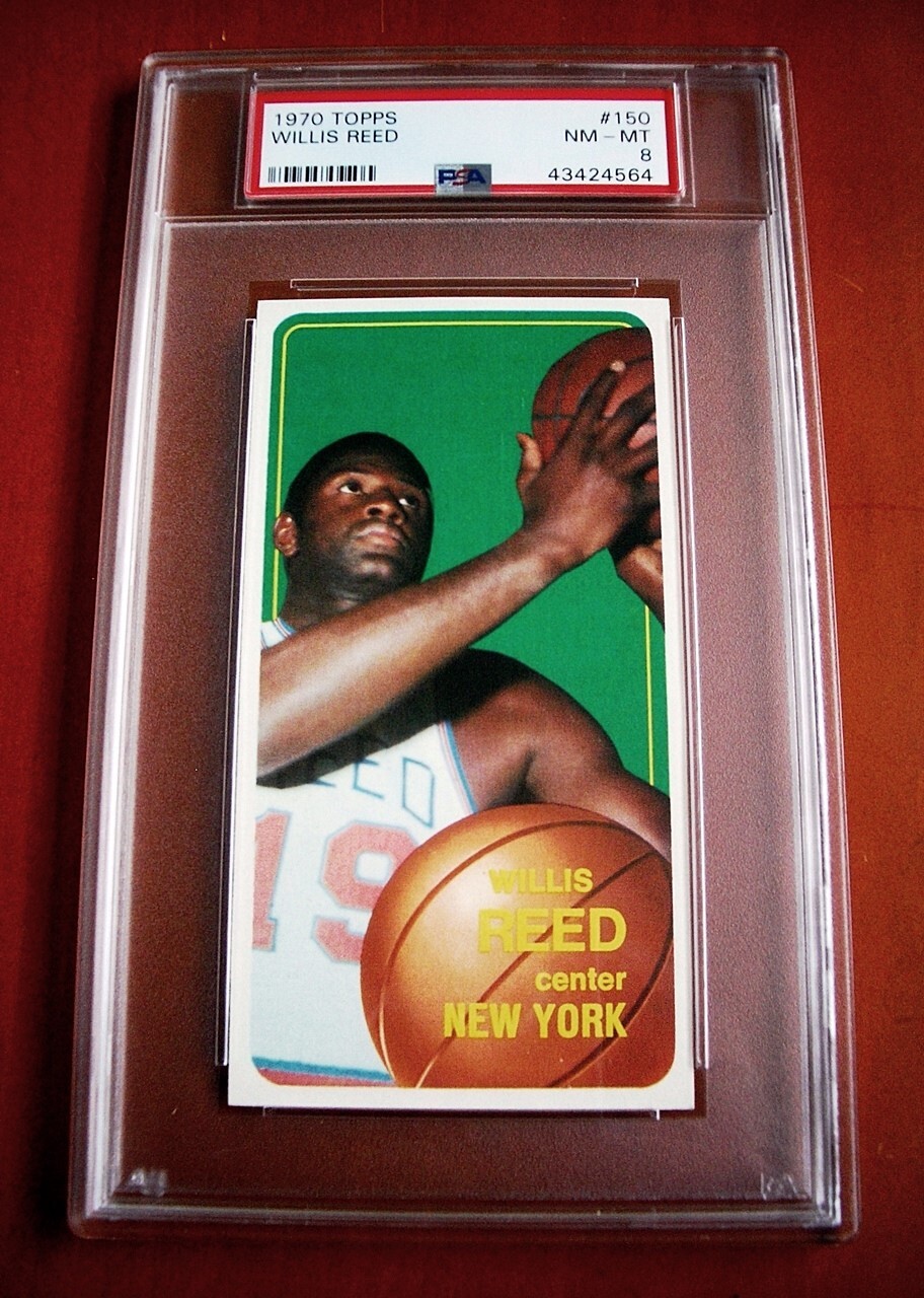 1970-71 Topps #150 Willis Reed NEW YORK KNICKS ~ PSA 8