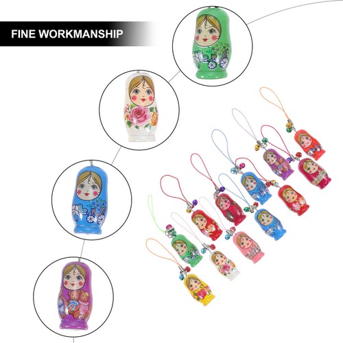 Set of 5 Schlüsselanhänger Handykette Am Handgelenk Schlüsselanhänger-Ornamente - 第 5/12 張圖片
