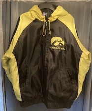 University Of Iowa Hawkeyes G III Puffer Zip Up Jacket Size Large Vintage