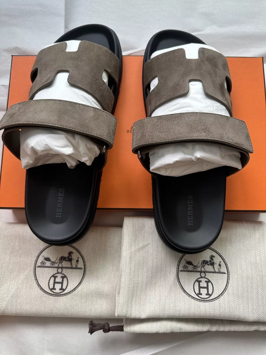 Hermes Slides Men Handmade - Leather Sandals