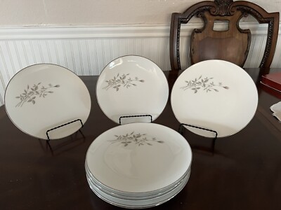 Vintage Noritake China Melrose Muted Rose 8'' Plates Japan 8 available