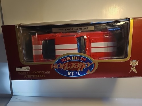 1968 Shelby GT-500KR Road Legends 1:18 RARE Red with White Sport Stripes - Picture 4 of 9