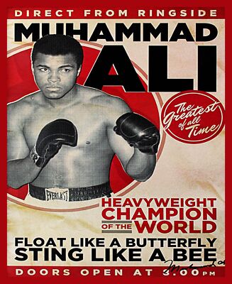 Decoration Poster.Home room art.Interior design.Boxing Fight.Mohammad Ali.7406