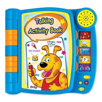 Collections Etc Winfun Talking Activity Book with 26 Sound Effects Blue