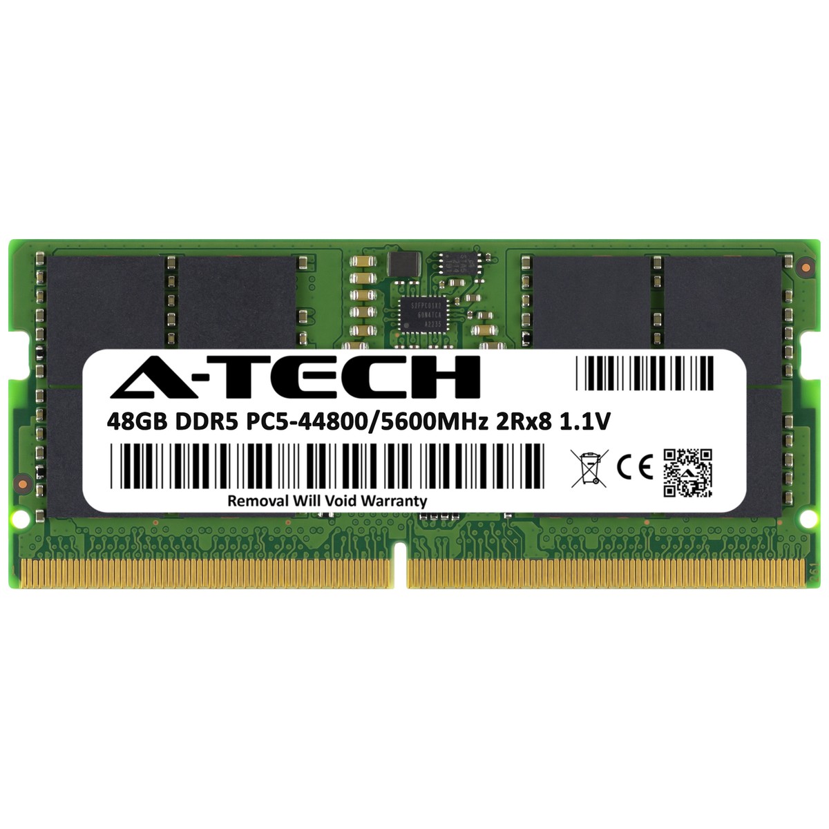 A-Tech 48GB DDR5 5600MHz Laptop SODIMM PC5-44800 262-Pin Notebook