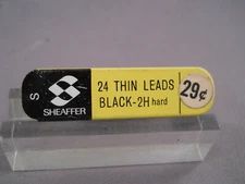 Sheaffer Vintage Short Thin 0.9 mm Leads- 2H=Hard New old stock--24 sticks