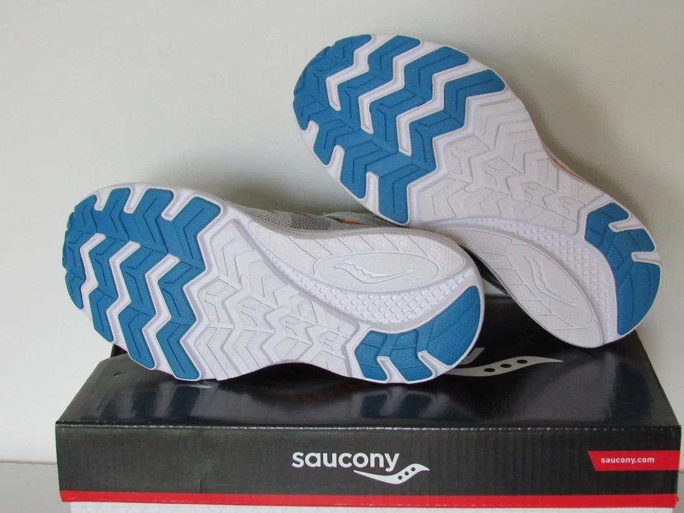 Zapatos Atléticos Saucony Zealot Gris Plata Cuero Malla Niños/Niñas Talla 11,11.5 Foto 3 de 4