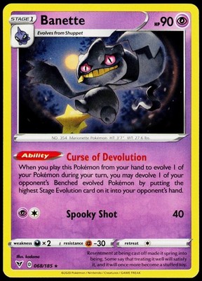 Banette Rare SWSH04: Vivid Voltage 068/185 NM