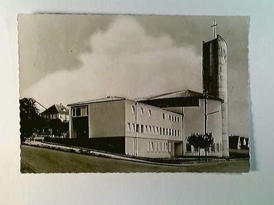 Ebersbach / Fils, Kath. Kirche, Außenansicht, AK, gelaufen 1963