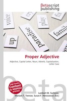 Proper Adjective Lambert M. Surhone (U. A.) Taschenbuch Englisch 2026