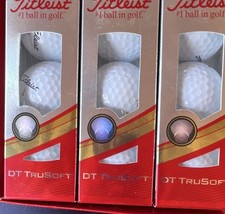 Titleist DT TruSoft White Golf Balls 3-Pack Golf