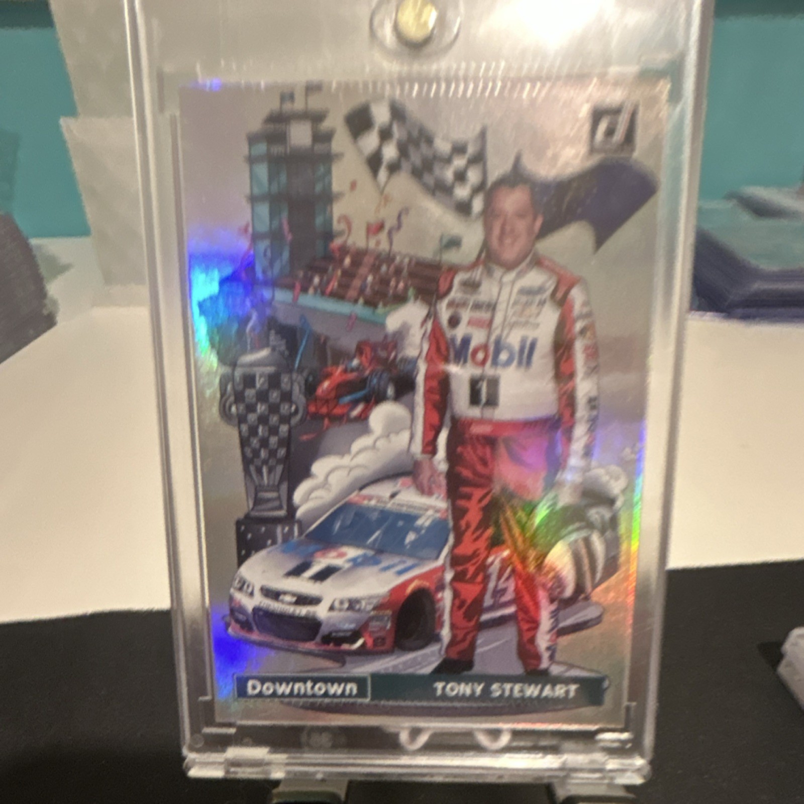 2020 Panini Donruss Racing Downtown Tony Stewart NASCAR Holographic Insert