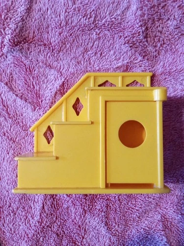 Vintage Fisher Price Little People Yellow Stairs Staircase for House 952