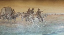 Grand Teton National Park Wyoming 2015 Alfred Jacob Miller Mountain Men Mural