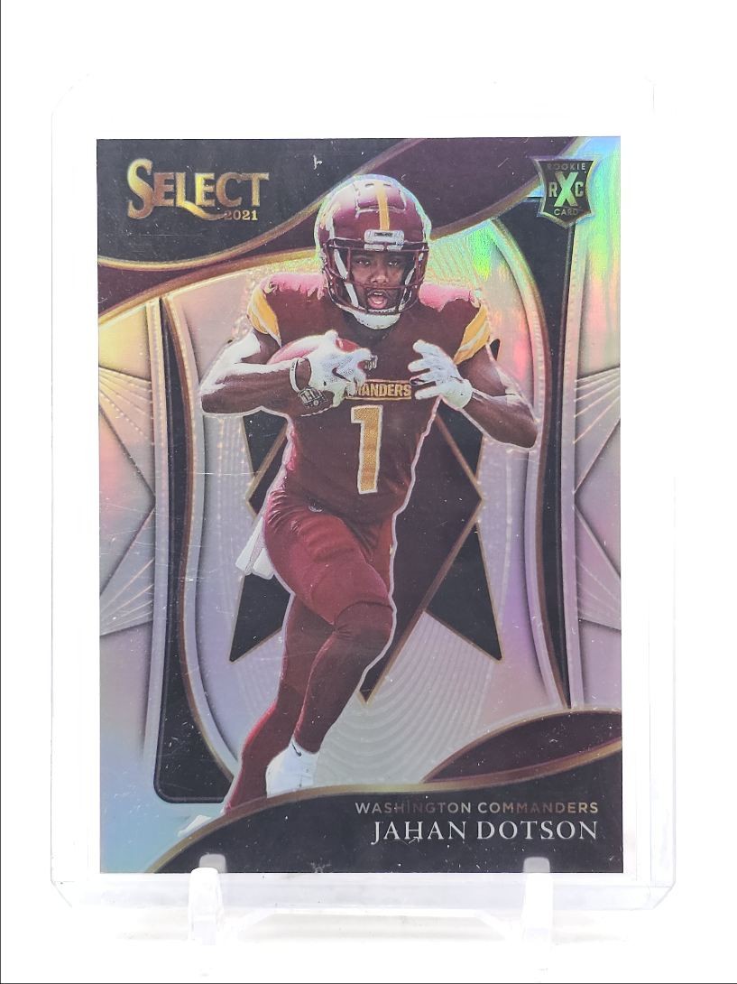 JAHAN DOTSON 2021 SELECT XRC SILVER PRIZM COMMANDERS RC Q4125