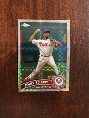 2011 Topps Chrome Jimmy Rollins X-Fractor Refractor #117
