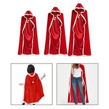Christmas Halloween Costumes Cloak Xmas Kids Robe Decorations Hooded Cape Robe
