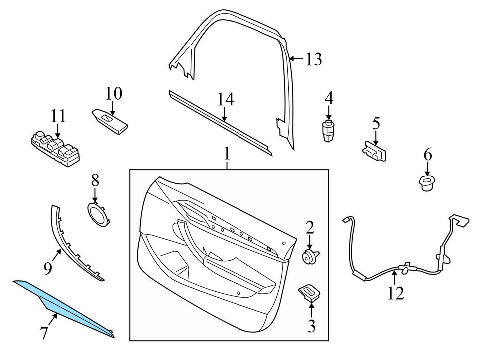 2007-2012 BMW 328I - Right SUN Visor / Mirror 7252054 - Image 4 of 4