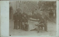 RPPC Soldiers 1911 to Denk Family Simmersberg Germany real photo postcard