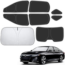 Bestview Window Sunshade for Honda Civic 2016-2021, 8PCS 2 Layers 210T Foldable