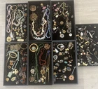 ANTIQUE VINTAGE ART DECO ART NOUVEAU JEWELRY LOT - Costume Silver Gold Filled