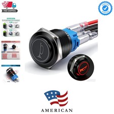 19MM Raised Speaker Horn Momentary Push Button Switch 3/4" Mounting Hole 12V ...