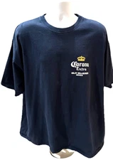 Corona Extra Isla Mujeres Beer T-Shirt 3XL • Navy • Double-Sided
