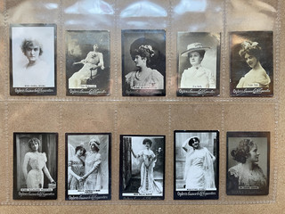 OGDENS GUINEA GOLD CIGARETTE CARDS ACTRESSES BEAUTIES TYPE ALL LISTED x 86 CARDS